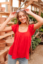 Load image into Gallery viewer, Back of My Mind Top in Red