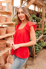 Load image into Gallery viewer, Back of My Mind Top in Red