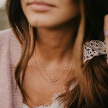 Load image into Gallery viewer, Satellite Necklace - Barberry + Lace