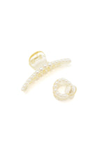 Load image into Gallery viewer, Round Pearl Claw Clip