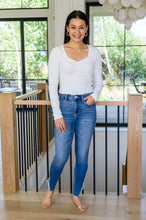 Load image into Gallery viewer, Bethany Frayed Hem Detail Skinny Judy Blue Jeans