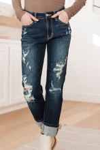 Load image into Gallery viewer, Bleach Splash Judy Blue Boyfriend Jeans