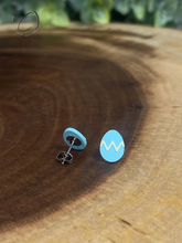 Load image into Gallery viewer, Easter Eggs Pastel Blue Stud Earrings