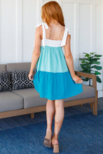 Load image into Gallery viewer, Blue Skies Tiered Dress