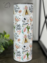 Load image into Gallery viewer, Boho Wild &amp; Free 20oz Skinny Tumbler