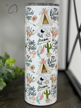 Load image into Gallery viewer, Boho Wild &amp; Free 20oz Skinny Tumbler