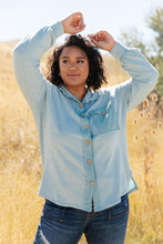 Load image into Gallery viewer, Borrowed From My Boyfriend Jacket in Blue