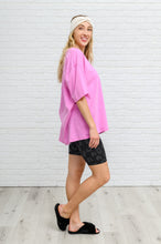 Load image into Gallery viewer, Boxy V Neck Boyfriend Tee In Pink
