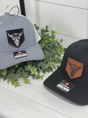 Bull Skull Pentagon Patch Snapback Adult Hat