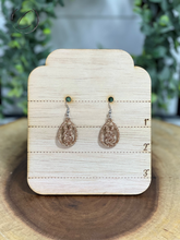 Load image into Gallery viewer, Bunny Egg Gold Glitter Dangle Earrings