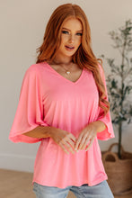 Load image into Gallery viewer, Cali Blouse in Neon Pink
