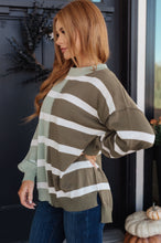 Load image into Gallery viewer, Can&#39;t Decide Color Block Striped Sweater