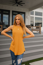 Load image into Gallery viewer, Can&#39;t Wait for Spring Hi-Low Sleeveless Top in Mustard