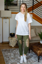 Load image into Gallery viewer, Cardinal Short Sleeve Tee in White