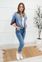 Load image into Gallery viewer, Checkered Denim Patch Shirt