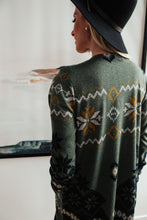 Load image into Gallery viewer, Christmas Night Cardigan in Olive