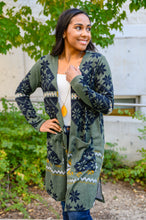 Load image into Gallery viewer, Christmas Night Cardigan in Olive