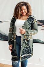 Load image into Gallery viewer, Christmas Night Cardigan in Olive