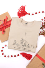Load image into Gallery viewer, PREORDER: A Thrill of Hope Embroidered Nativity Sweatshirt
