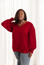 Load image into Gallery viewer, Cityscape Blouse In Burgundy
