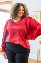 Load image into Gallery viewer, Cityscape Blouse In Burgundy