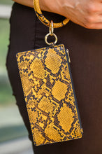 Load image into Gallery viewer, Clear Break Snakeskin Clutch