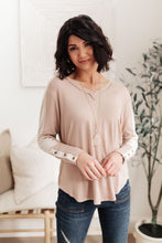 Load image into Gallery viewer, Coffee Date V Neck Top In Taupe