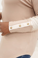 Load image into Gallery viewer, Coffee Date V Neck Top In Taupe