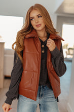 Load image into Gallery viewer, Persistence Pays Off Faux Leather Puffer Vest
