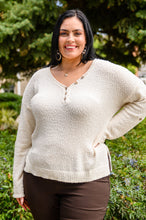 Load image into Gallery viewer, Cozy Zone Popcorn Thread Knit Sweater In Cream
