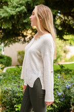 Load image into Gallery viewer, Cozy Zone Popcorn Thread Knit Sweater In Cream
