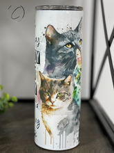 Load image into Gallery viewer, Crazy Cat Lady, Like It&#39;s Bad 20oz Skinny Tumbler