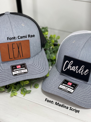 Custom Name Patch Snapback Hat
