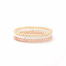 Load image into Gallery viewer, Beaded Stacking Ring - Barberry + Lace