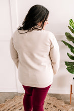 Load image into Gallery viewer, Textured Funnel Neck Pullover In Heathered Beige
