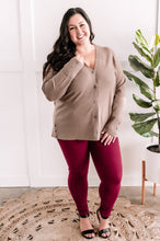 Load image into Gallery viewer, Light Cardigan With Button Detail In Mocha