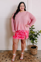 Load image into Gallery viewer, Open Knit Sweater In Pink Bubblegum