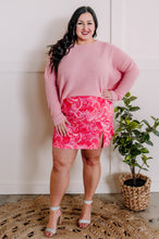 Load image into Gallery viewer, Open Knit Sweater In Pink Bubblegum