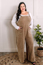 Load image into Gallery viewer, Light Gauze Overalls With Pockets In Bohemian Beige