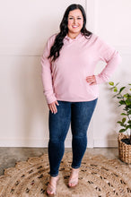 Load image into Gallery viewer, Ultra Soft Hoodie With Thumb Holes In Light Heathered Pink