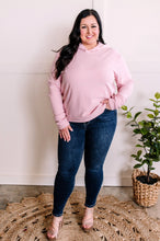 Load image into Gallery viewer, Ultra Soft Hoodie With Thumb Holes In Light Heathered Pink
