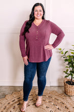 Load image into Gallery viewer, Flattering Seam Lines V Neck Button Top In Sugar Fairy