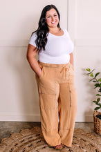 Load image into Gallery viewer, Soft, Wide Leg Cargo Pants With Pockets In Muted Marigold