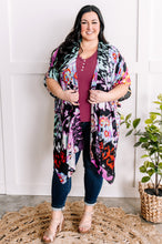 Load image into Gallery viewer, Floral Print Kimono In Electric Multicolor