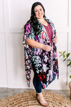 Load image into Gallery viewer, Floral Print Kimono In Electric Multicolor