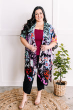 Load image into Gallery viewer, Floral Print Kimono In Electric Multicolor