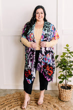 Load image into Gallery viewer, Floral Print Kimono In Electric Multicolor