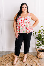 Load image into Gallery viewer, Cropped Tulip Hem Dressy Cargo Pants In Jet Black