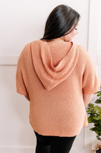 Load image into Gallery viewer, Soft Knit Hooded Pullover In Papaya
