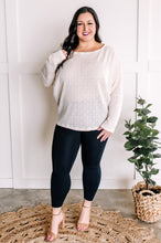Load image into Gallery viewer, Sweater Knit Long Sleeve Dolman Top In Vanilla